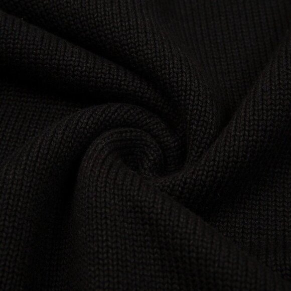 Ami Black Sweater with Bold Red Heart - Picture 5 of 6